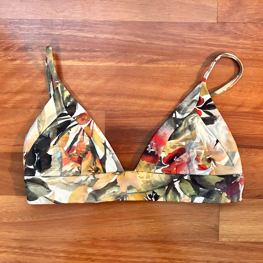 Boys + Arrows Dana the Delinquent Bikini Top in Red Sonia - Size XS